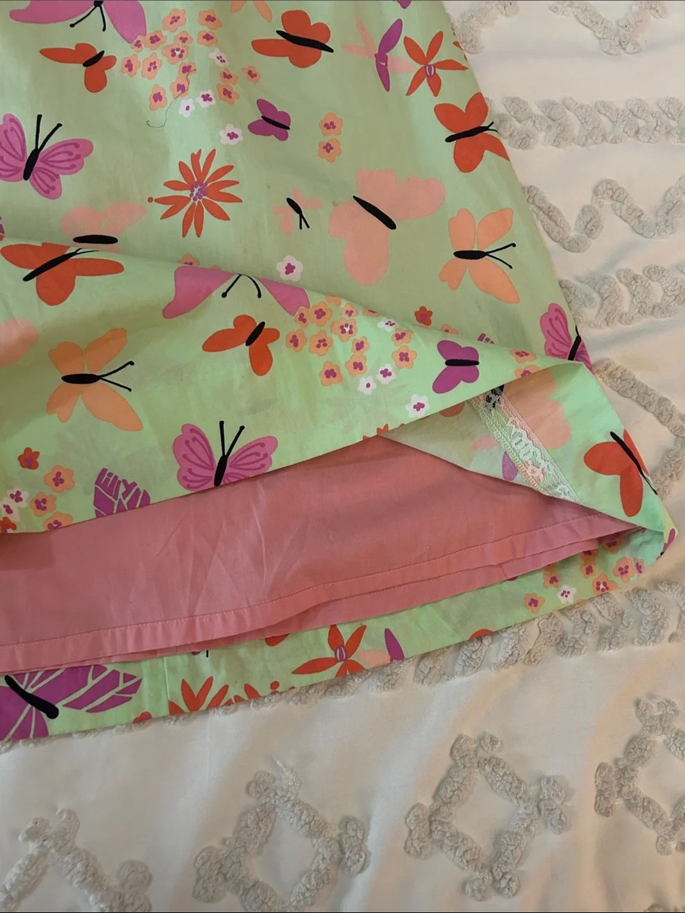 Lilly Pulitzer Pink vintage and Mint Floral Strapless Dress size 0 - Picture 6 of 8